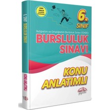 Editör Yayınları 6. Sınıf Bursluluk Sınavı Konu Anlatımlı - Tamamı Çözümlü Çıkmış Sorular- 2 Kitap