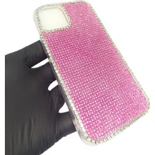 Oto Aksesuarcım iPhone Xs Kristal Taşlı Telefon Kılıfı Pembe