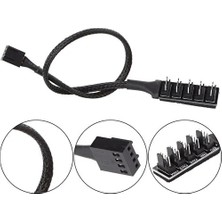 Ancheyn Fan Çoklayıcı Kablosu 4 Port Y Pwm Splitter 4 Pin Cpu 12V Switch Ide Molex