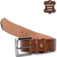 Pierre Cardin PC404 Erkek 4 cm Deri Kemer Camel