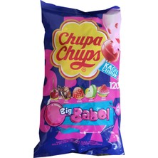 Chupa Chups Sakız Dolgulu Lolipop Şekerleme Poşetli 12 G * 120 Adetli