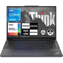 Lenovo Thinkpad E16 Gen 1 Intel Core I5-1335U 8gb 512 GB SSD 16" Wuxga Freedos Taşınabilir Bilgisayar 21JQS1TTZX001