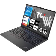 Lenovo Thinkpad E16 Gen 1 Intel Core I5-1335U 16GB 1TB+512GB SSD 16" Wuxga Freedos Taşınabilir Bilgisayar 21JQS1TTZX013