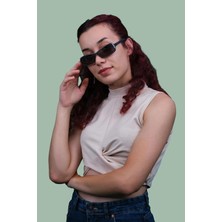 Caldini Turkuaz Kemik Polarize Retro CS046 C3 Kadın Güneş Gözlüğü