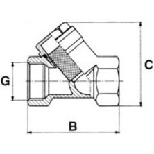 Konsan -Pislik Tutucu Filtre- Pn 16- 11/4"- 11/4 Parmak