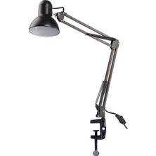 Adanil Mengeneli Masa Lambası Siyah Esnek Ayarlanabilir 360 Derece Dönebilen Güzellik Salonu Lambası