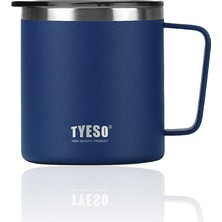 Tyeso Silviya Mug Vakumlu Paslanmaz Çift Duvarlı Termal Kapaklı 400ML