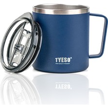 Tyeso Silviya Mug Vakumlu Paslanmaz Çift Duvarlı Termal Kapaklı 400ML