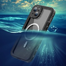 Wowacs Apple iPhone 15 Plus ile Uyumlu Kılıf Su Geçirmez 360 Derece Koruma Waterproof Telefon Kılıfı