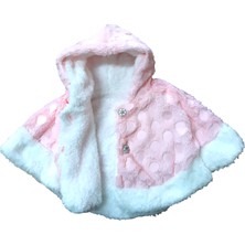 bebexy Kız Bebek Peluş Pelerinli Kadife Taytlı Takım