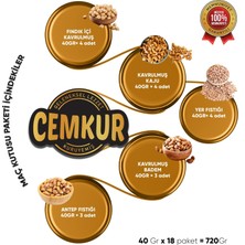 Cemkur Kuruyemiş Maç Paketi Karışık Kuruyemiş - 18 Paket 720GR