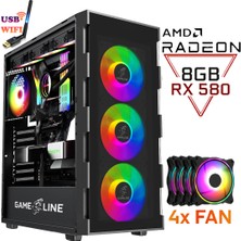 Gameline XR05 İ5-10400F 16GB Ddr4 500GB SSD RX580 8gb 256BİT Oyuncu Masaüstü Bilgisayar