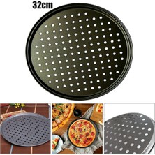 Multiamo Teflon Delikli Pizza Tepsisi-Tavası/ Lahmacun Pide Tepsisi 32 cm