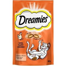 Dreamies Içi Dolgulu Tavuklu Kıtır Kedi Ödül Maması 60 gr