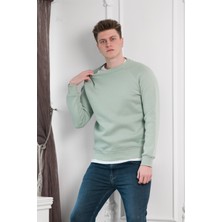 Fbı Slimfit 3 Iplik Içi Polarlı Bisiklet Yaka Sweatshirt