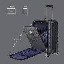 Bagist GM19006 Laptop Bölmeli Polipropilen 55CM Körüklü Kabin Boy Valiz