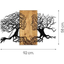 Doreline Doreart Tutku Ahşap & Metal Duvar Tablosu, Ev Ofis Duvar Panosu