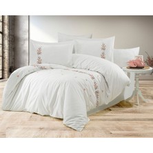 ASY Collection Gold Rossie Nakışlı Çift Kişilik 6 Parça Nevrsim Takımı