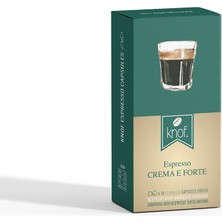 Knof Coffee Crema E Forte Espresso Kapsül Kahve 1 Kutu 10 Adet Nespresso Uyumlu