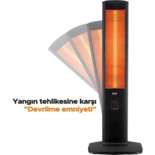 Rosh Kule Tipi 2500 WATT Termostatlı Mıca Isıtıcı+HEDİYELİ