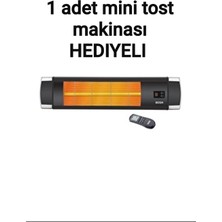 Rosh 2500 Watt 5 Kademeli Loş Kırmızı Uk.halojen Kafe Isıtıcı