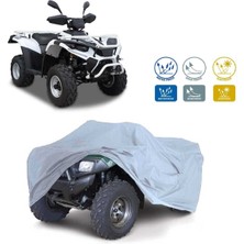 CoverPlus Yuki YK250ST-2 Atv Su Geçirmez Brandası -Gri