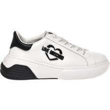 Love Moschino Beyaz - Siyah Kadın Sneaker JA15105G1HIA110A