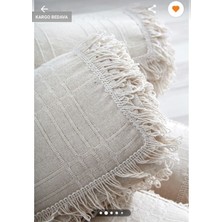 Miss Linda Home Collection   Pamuklu Buldan Işi Çok Renkli Çekyat Örtüsü 180*350