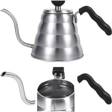 Grossberg Coffee 1200 ml Çelik Filtre Kahve Demliği Drip Kettle