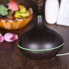 Junglee Aroma Terapi Oda Hava Nemlendirici Işıklı Ultrasonik Buhar Makinesi Ahşap Görünüm 7 Renk Led Işıklı