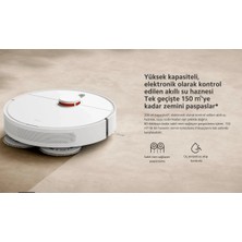 Xiaomi Premium 3D Engellerden Kaçınma, Çift Ped Basınçlı Paspas Özelliği, Lazer ve Lds Lidar Tarama Çift Katmanlı Kompozit Paspas, Ultra Güç, Mi Home Uygulaması Robot Süpürge ,Lambader hediye