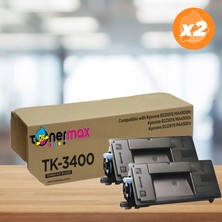 tonermax Kyocera TK-3400 Muadil Toner 2'li Avantaj Paket / Ecosys MA4500FX / Ecosys MA4500X / PA4500X