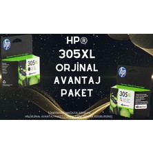 Hp Deskjet 2723 Orjinal Kartuş / Hp 305XL Avantaj Paket Siyah ve Renkli Kartuş