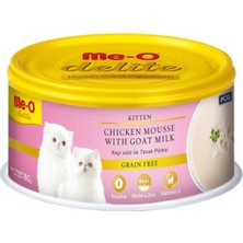 Me-O  Delite Tahılsız Keçi Sütlü ve Tavuklu Yavru Konserve Kedi Maması 80 gr