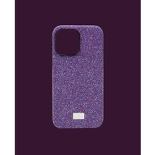 Dukkan Case Mor Ince Taşlı Telefon Kılıfı - DK016 - iPhone 11 Promax