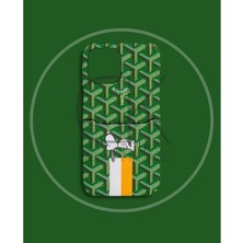 Dukkan Case Yeşil Kartlıklı Telefon Kılıfı - DK122 - iPhone 15