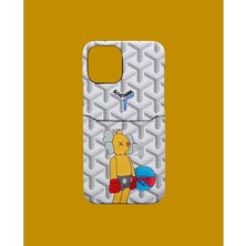 Dukkan Case Beyaz Kartlıklı Telefon Kılıfı - DK121 - iPhone 14 Promax