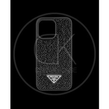Dukkan Case Siyah Taşlı Telefon Kılıfı - DK007 - iPhone 15