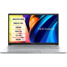 Asus Vivobook M6500QF-OF061-01 R5-5600H 16GB 1tb SSD RTX2050-4GB 15.6" 144Hz Freedos Dizüstü Bilgisayar