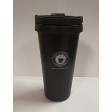 Grossberg Coffee Çift Katman Çelik Kişisel Mug 500 ml Beyaz