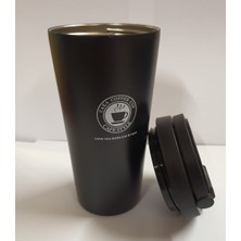 Grossberg Coffee Çift Katman Çelik Kişisel Mug 500 ml Beyaz