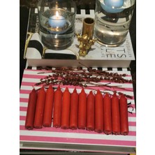 Iv Candles Small 12'li Kırmızı Mini Bakkal Mum