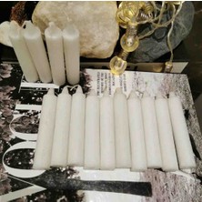Iv Candles Small 12'li Beyaz Mini Bakkal Mum (10cm)