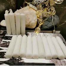 Iv Candles Small 12'li Beyaz Mini Bakkal Mum (10cm)