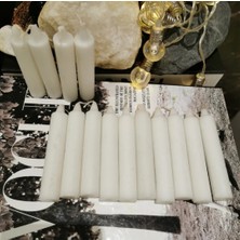 Iv Candles Small 12'li Beyaz Mini Bakkal Mum (10cm)