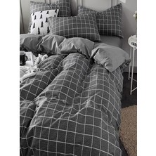 Üntaş Tekstil Serenad Fümekare Çift Taraflı Tek Kişilik nevresim Seti 120 x 220 cm Geometrik Desenli Renkli