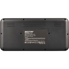 Beston C9036WL AA/AAA/9V/C BOY/DBOY/NI-MH/NI-CD/9V/LİTYUM Pil LCD Ekranlı Hızlı Şarj Cihazı