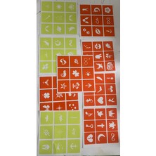 Airbrush Tattoo Simli Dövme Glitter Tattoo Kit 10 Tüp Sim 100 Şablon Hediyeli Mega Paket