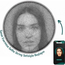 Selfie String Filografi Seti - Fotoğrafını Iplik Çizimiyle Özelleştir