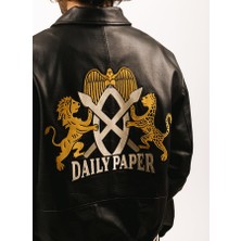 Daily Paper Nevin Unisex Buffalo Deri Ceket Black